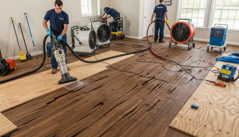 Hardwood Floor Water Damage Restoration in Fair Oaks, CA in Fair Oaks, CA